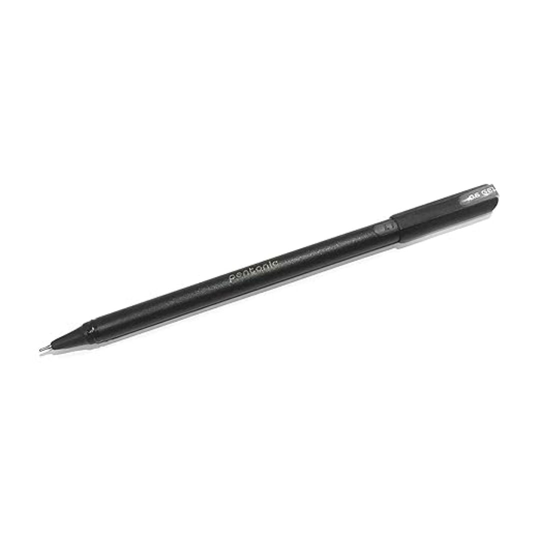 Pentonic Black Gel Pen, 0.6mm, 3 pieces