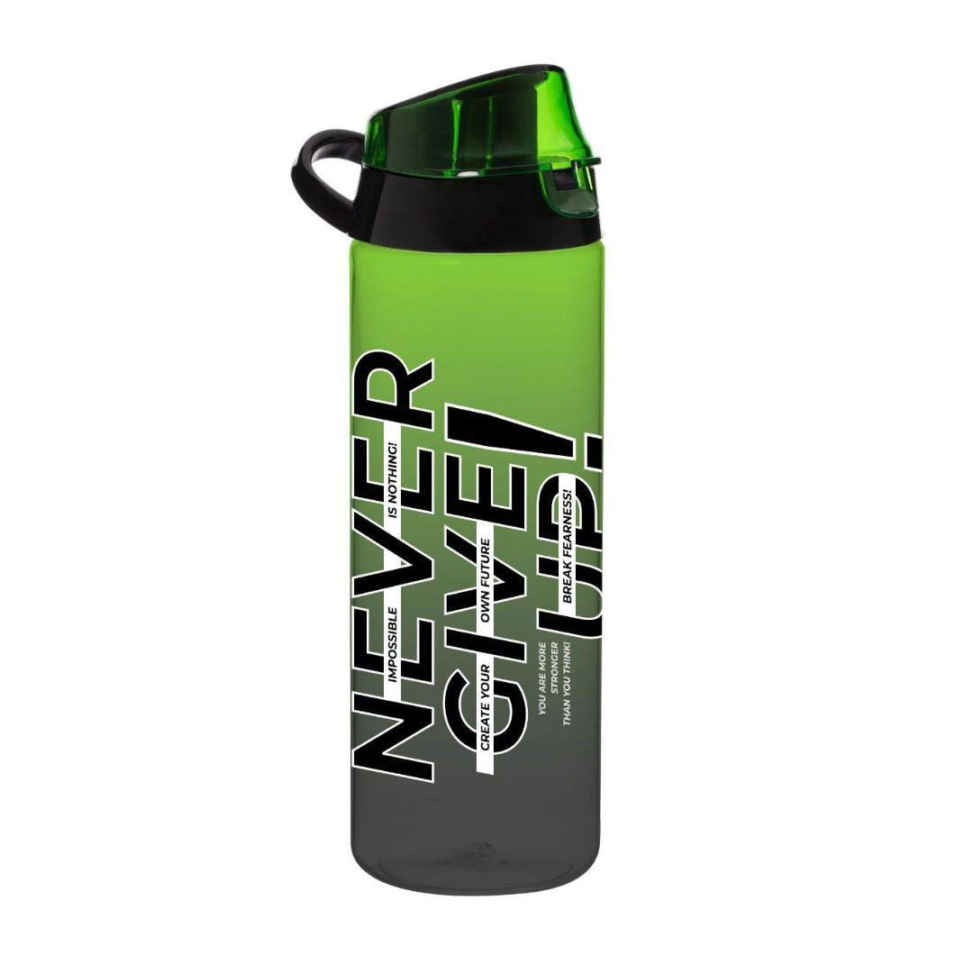 Herevin 750ml, Motivational Water Bottle With Flip-Top Lid & Carry Handle