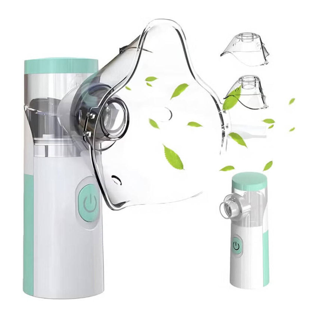 EPICARMA Portable Mesh Nebulizer Machine For Adults & Kids, Handheld USB, Rechargeable, White