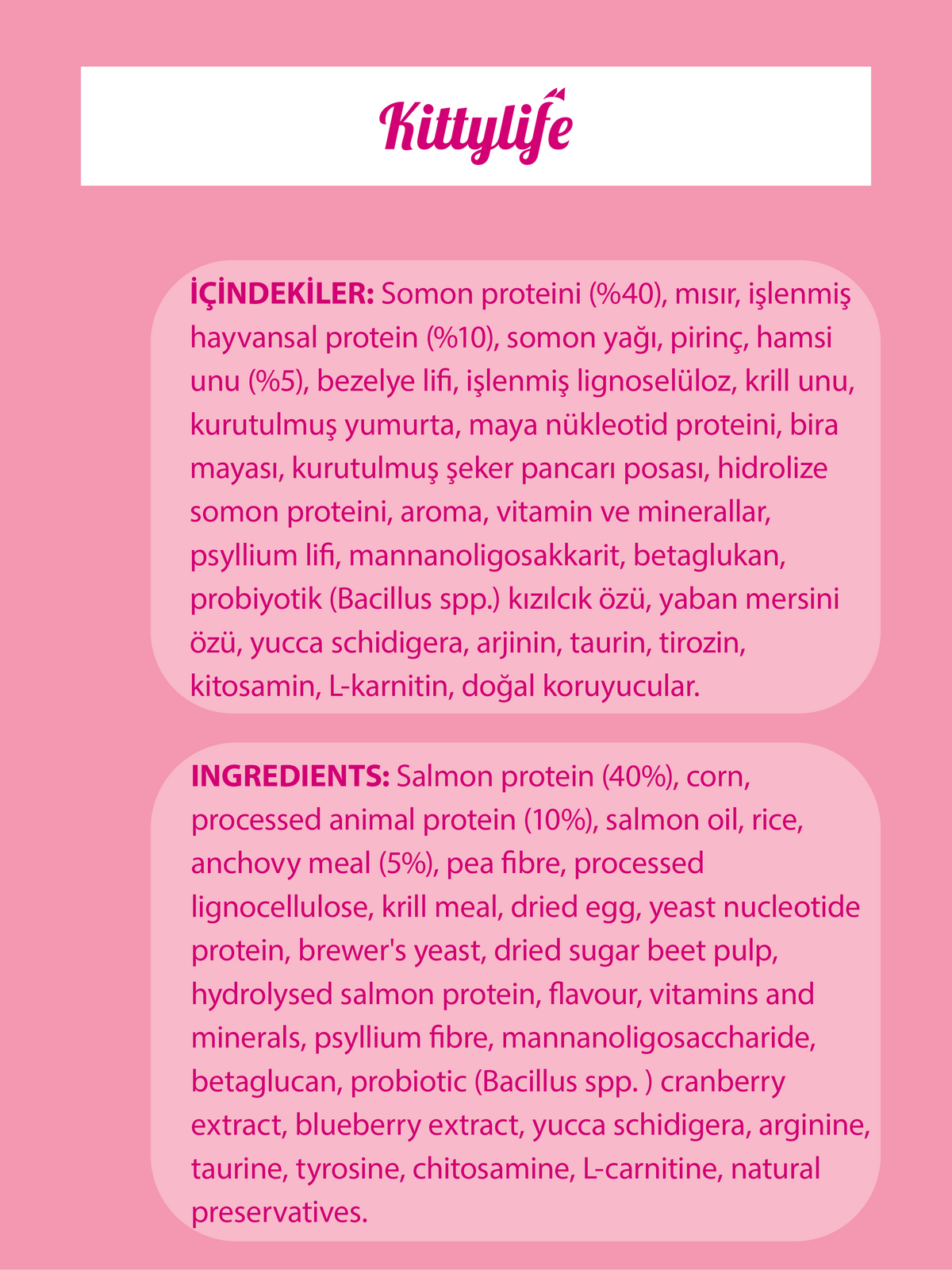 KittyLife Premium Kitten Dry Cat Food with Salmon, 93% Animal Protein for Healthy Growth, Strong Immunity & Shiny Coat