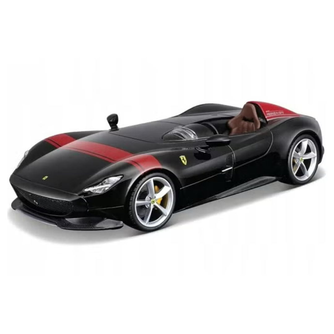 Bburago Ferrari Monza SP1, Ferrari Race & Play, Die-Cast Car, Black/Red, 1:24