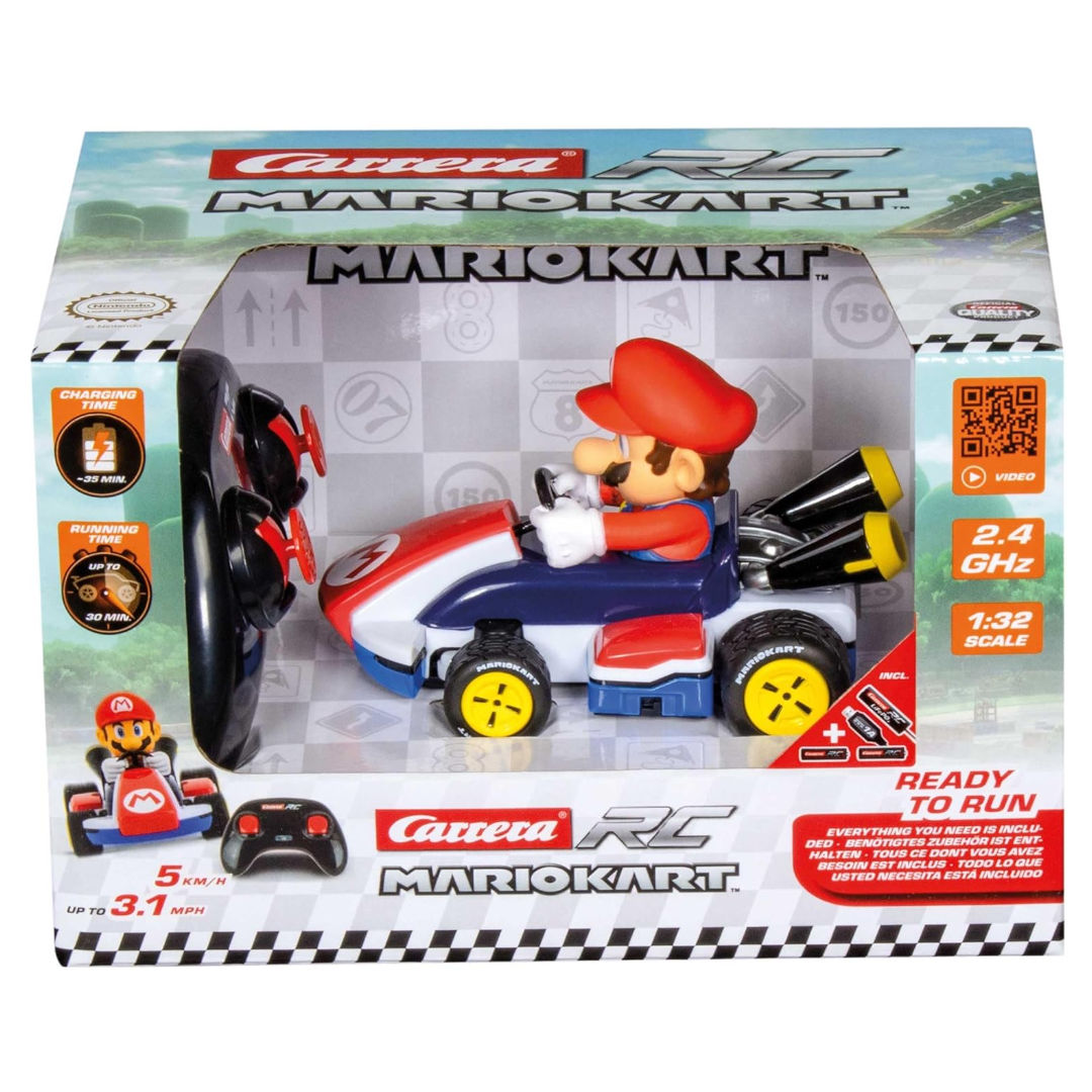 Carrera Nintendo Mario Kart Mario 2.4 GHz RC Car 1:32, Red, 6+ years