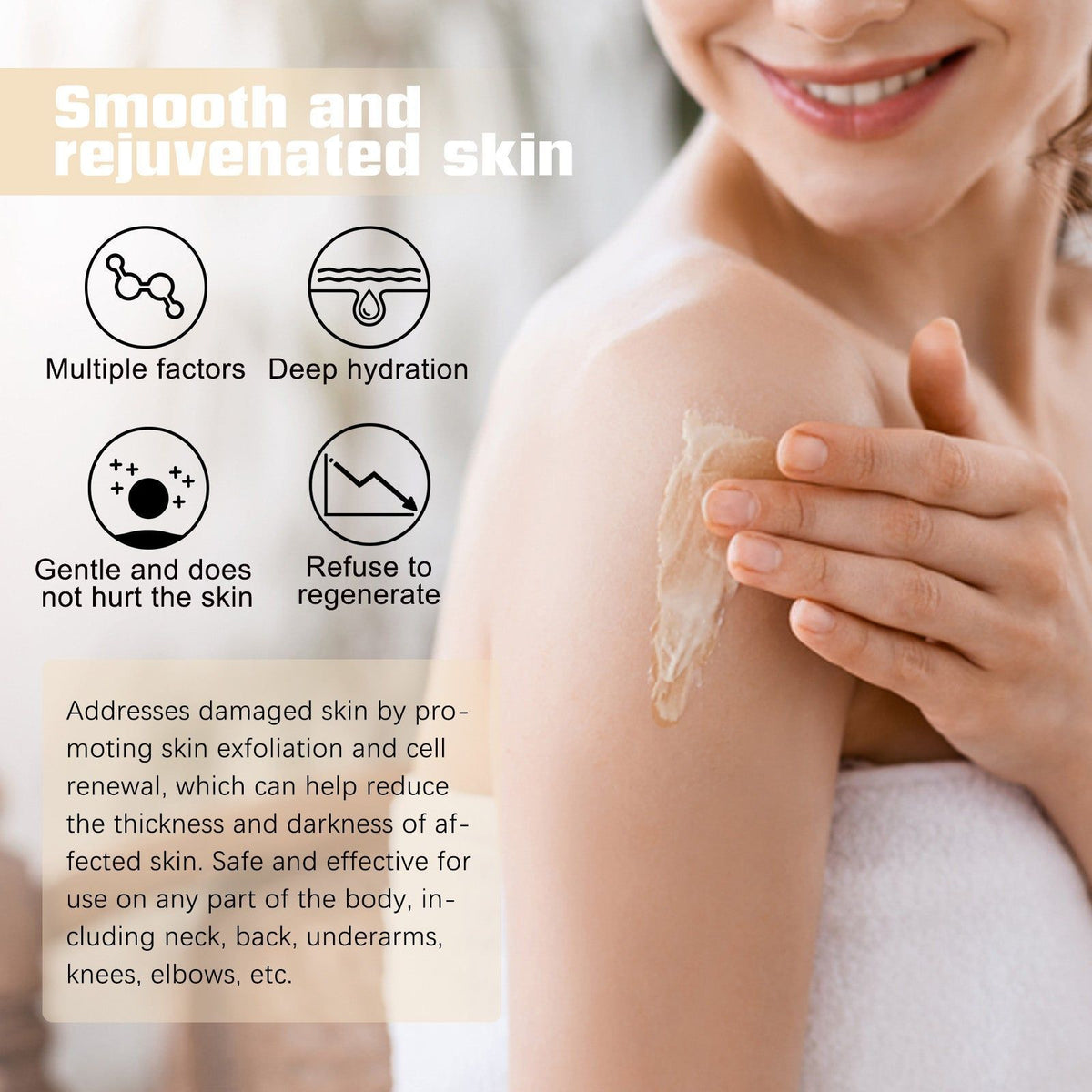 Body Gloss Frosting for Skin, Nourish and Moisturize, Brighten, Repair, Smooth ,226g