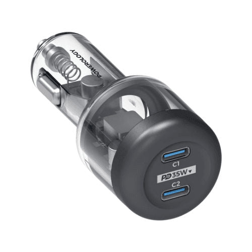 Powerology 35w PD Dual Output Crystalline Car Adap