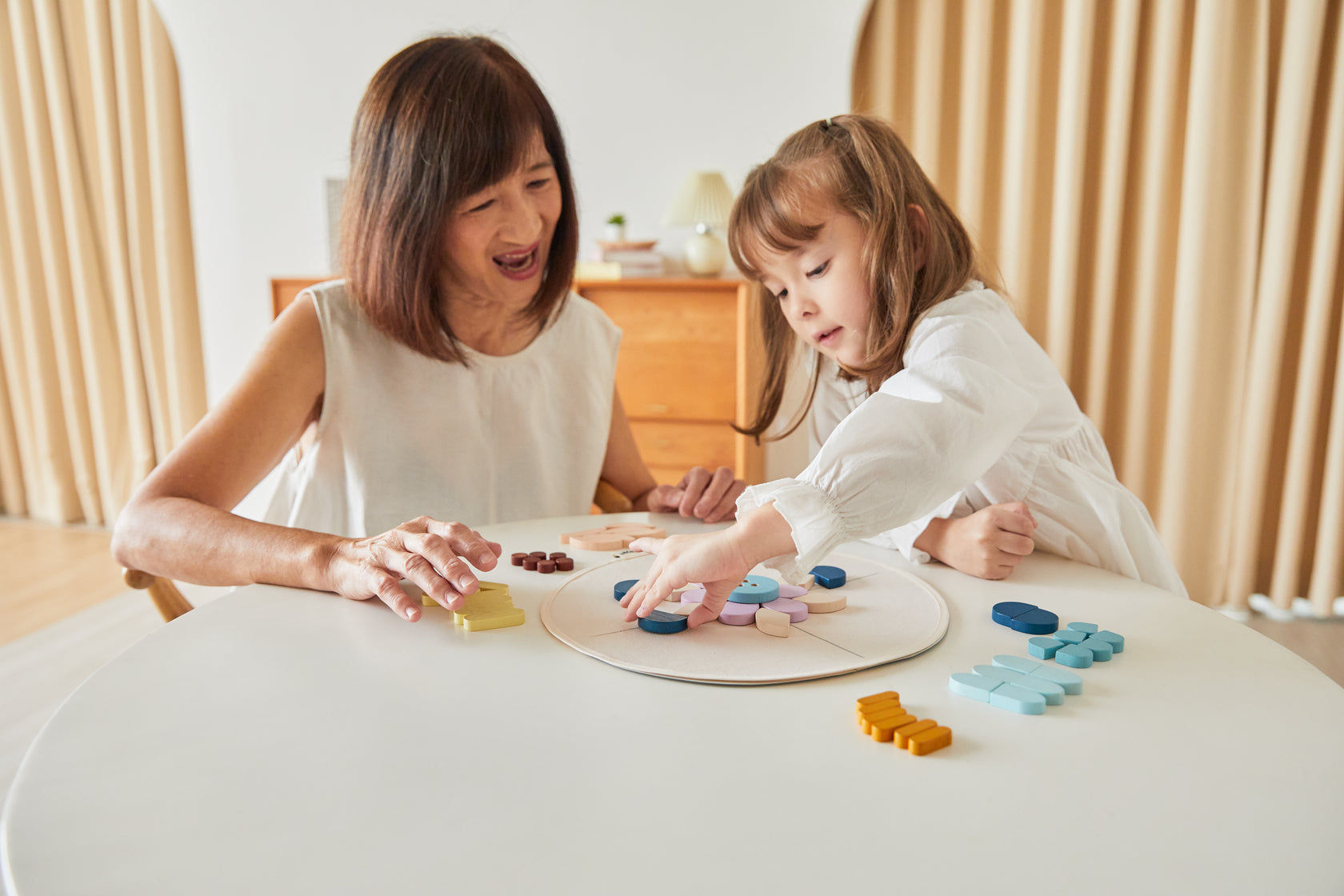 PlanToys Mandala — Wooden Pattern Building Set
