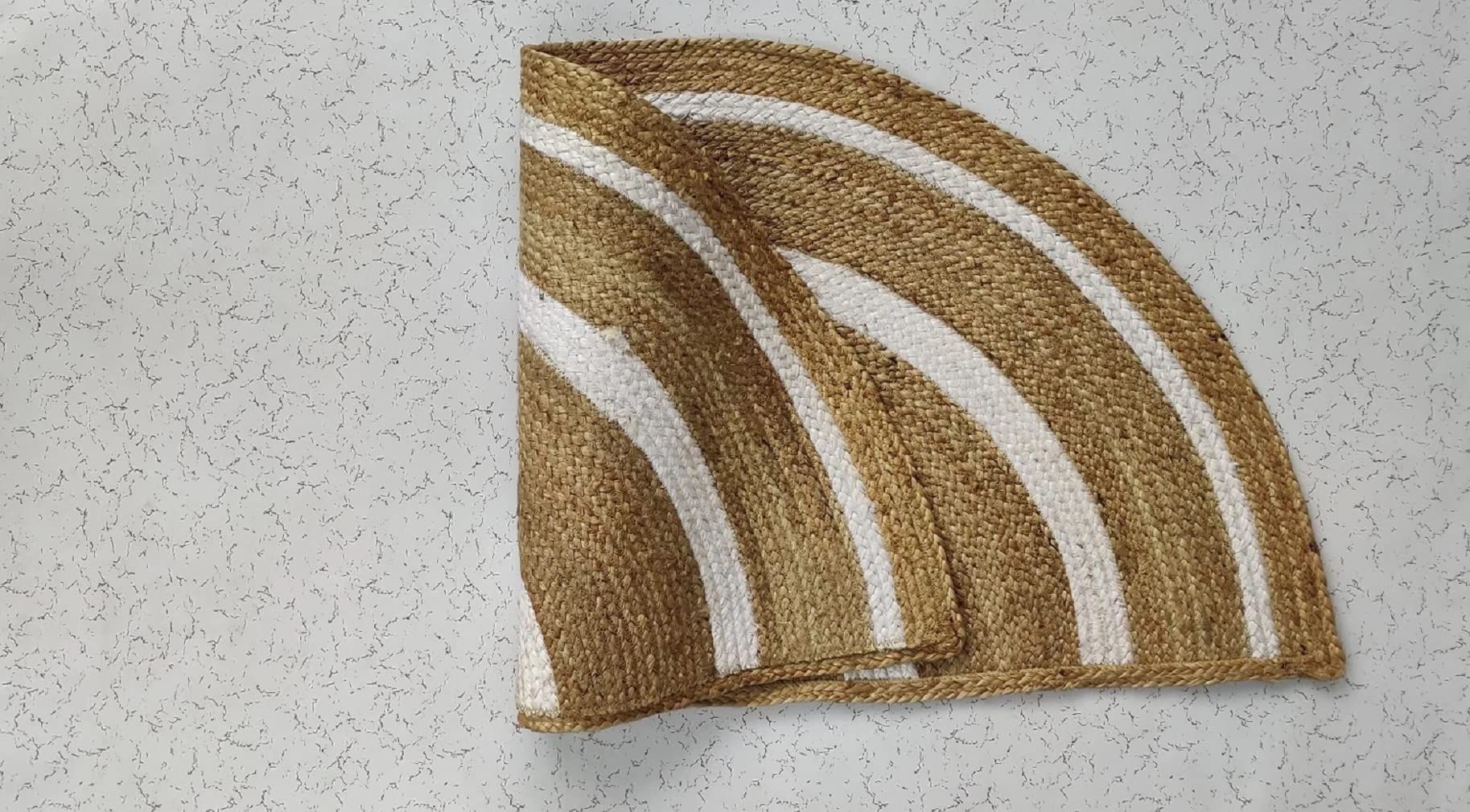 AIESY® Jute Handwoven Modern Home Rug for Bedroom