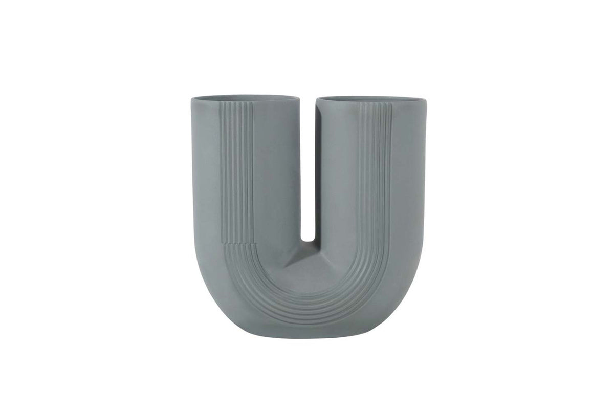 Arch Duo Vase – Stone Gray