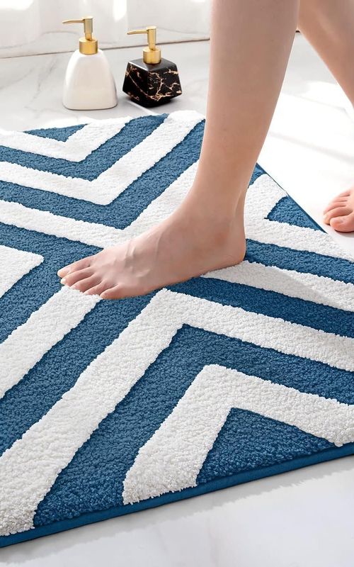 AIESY® Beautiful Luxury Rectangle Quick Dry Bath Mat