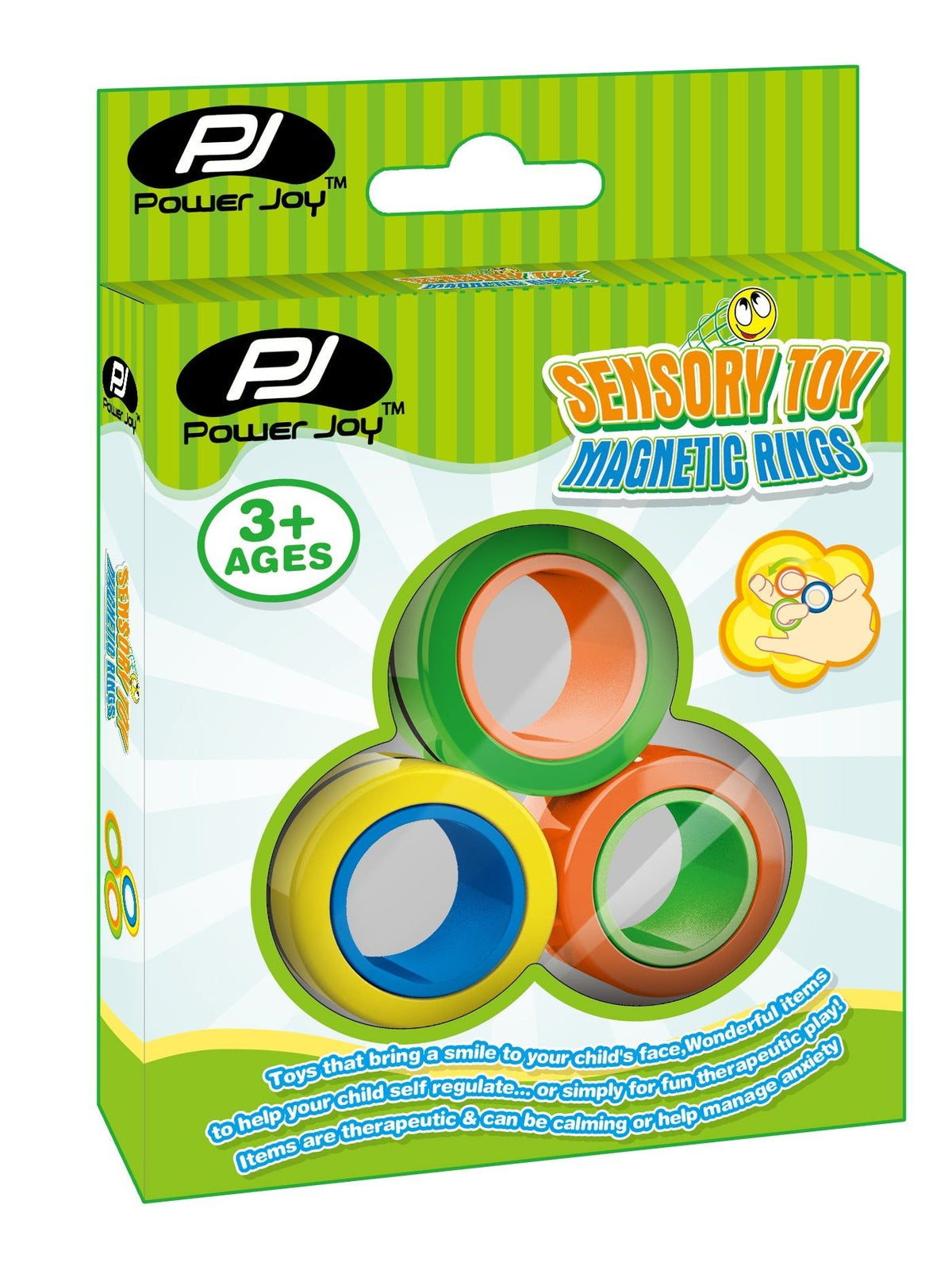 P.JOY SENSORY TOY MAGNETIC RINGS 3PCS