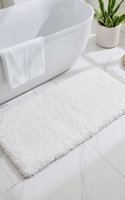 AIESY® Non Slip Fluffy Long Runner Washable Plush Luxury Bath Mat