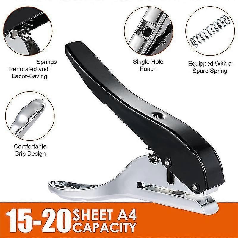 Hole Punch 3/8 Inch-10mm Single Hole Hole Punch, Heavy Duty Hole Punch Single
