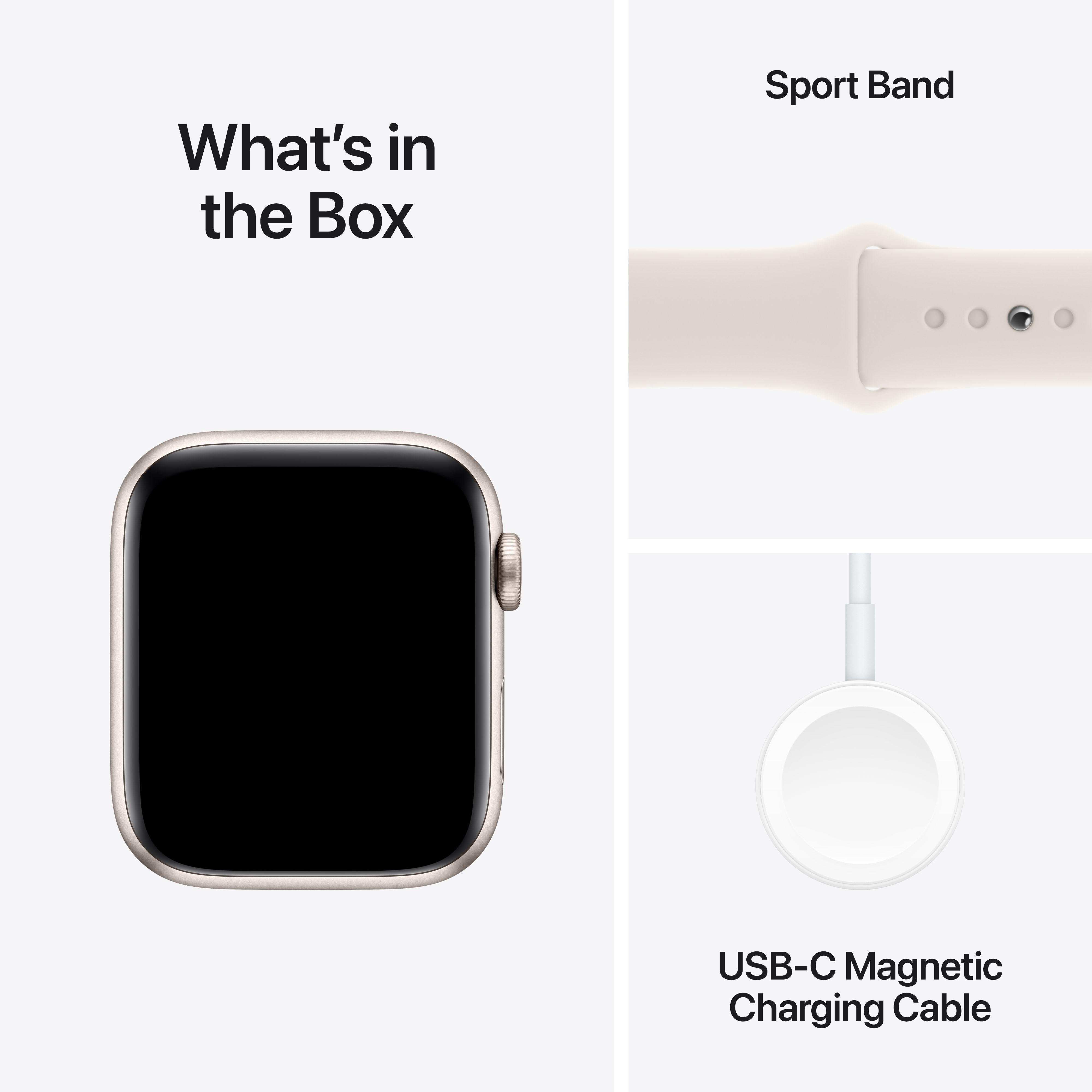 Apple Watch SE 2nd Gen GPS + Cellular, 40mm Aluminium Case with Sport Band M/L