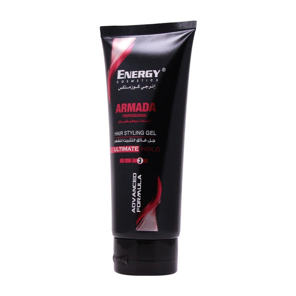 ENERGY Cosmetics Armada Hair Styling Gel Red Ultimate Hold, 200ml