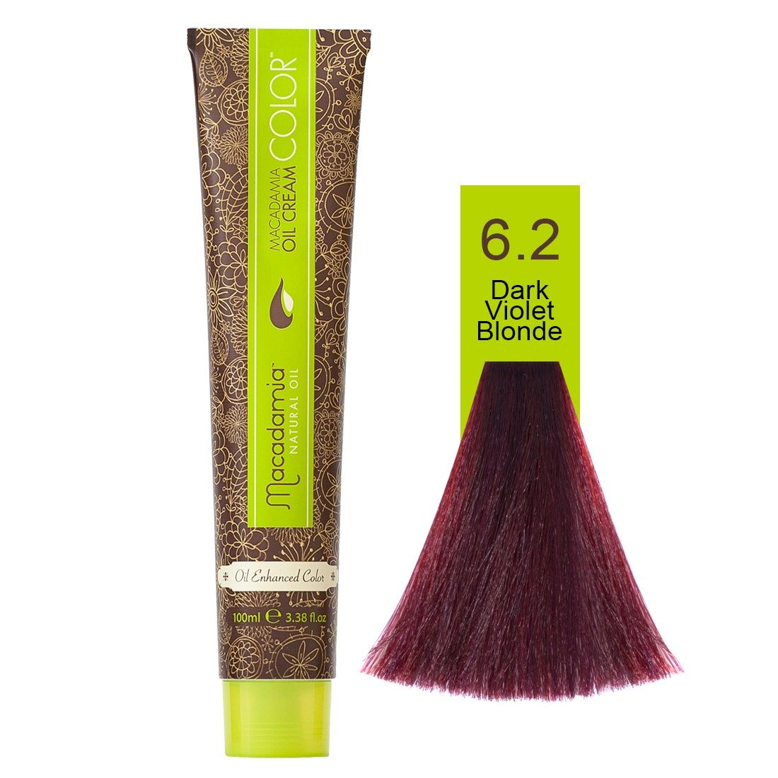 Macadamia Natural Oil Cream Hair Color, 100ml, 6.2 Dark Violet Blonde