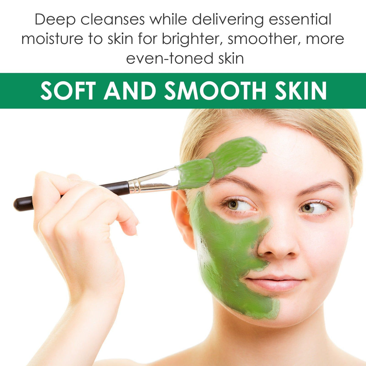Deep Cleaning Green Tea Vitamin Mask for Acne, Pores, Hydration, Clear Skin ,12pcs