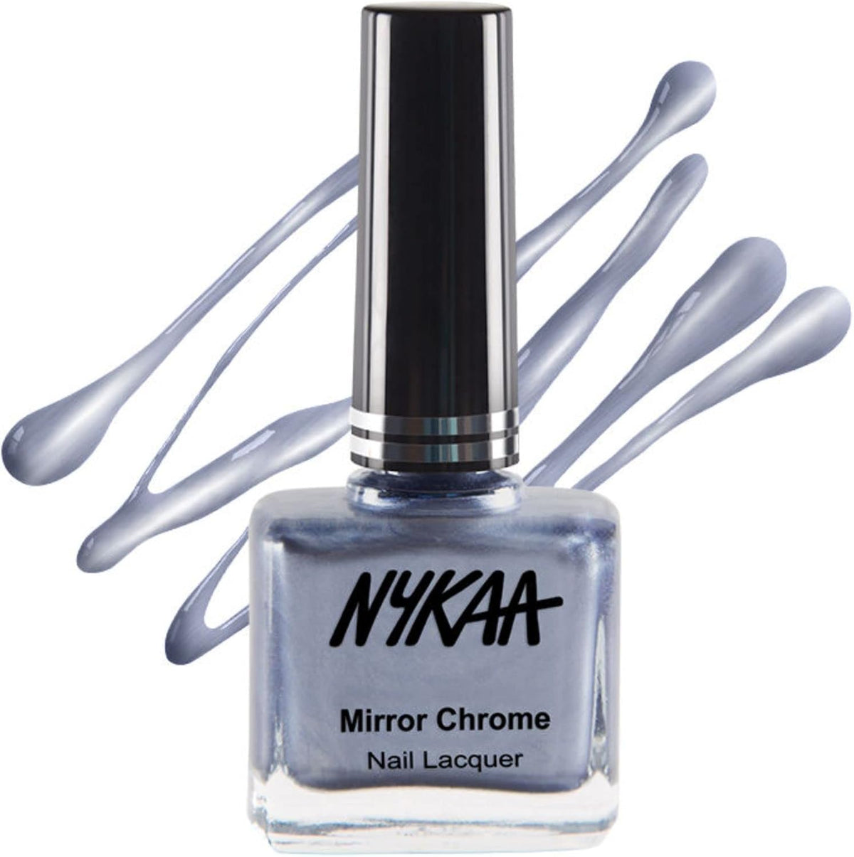 Nykaa Mirror Chrome Nail Lacquer Intergalactic Blue Shade No 161