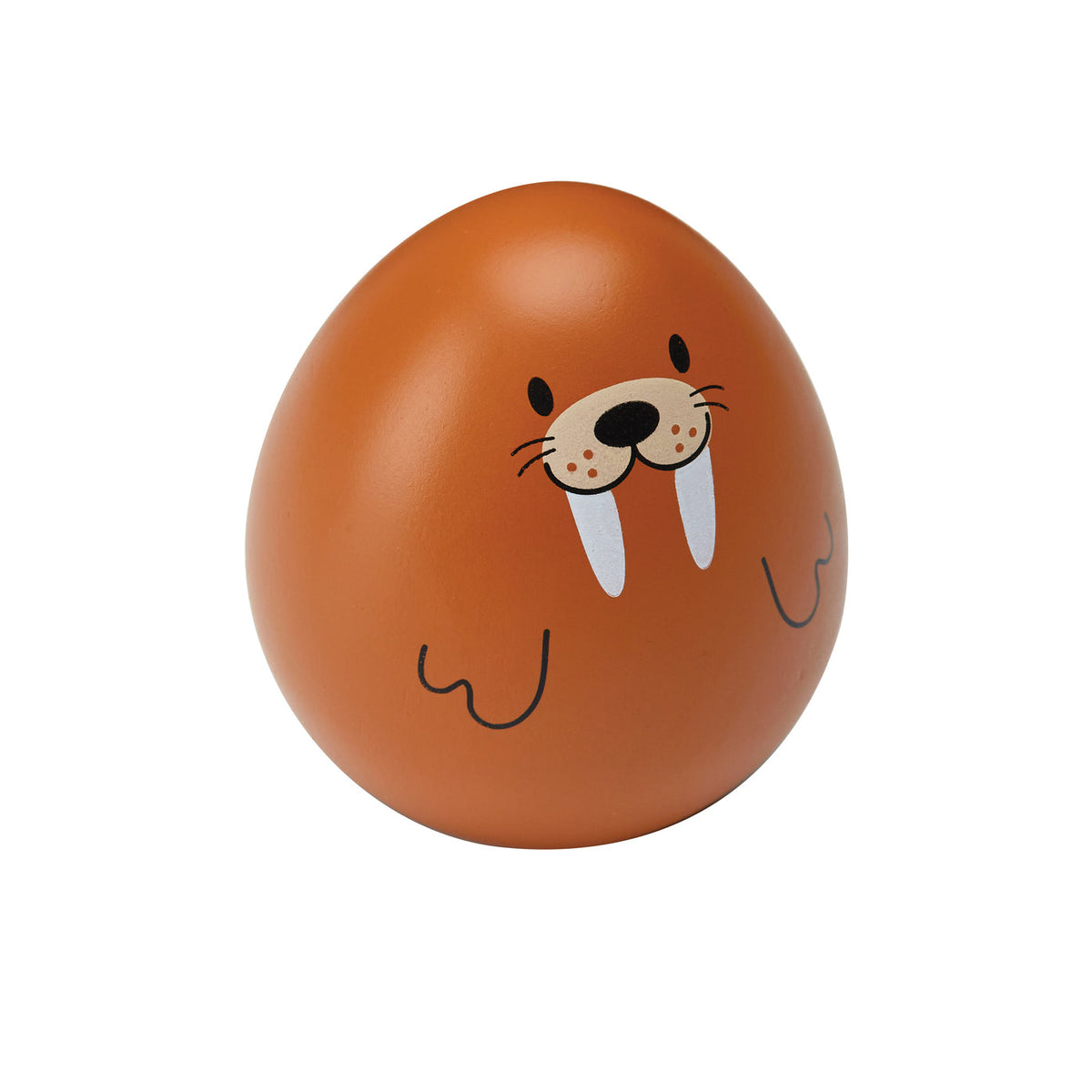 PlanToys Walrus Wobbler — Wooden Baby Toy