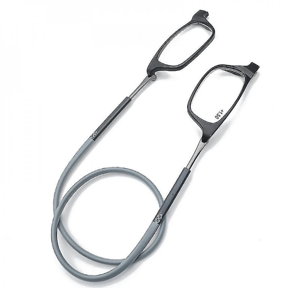 Reading Glasses High-grade Tr Magnetic Absorption Hanging Neck Funky Readers Glasses Sno