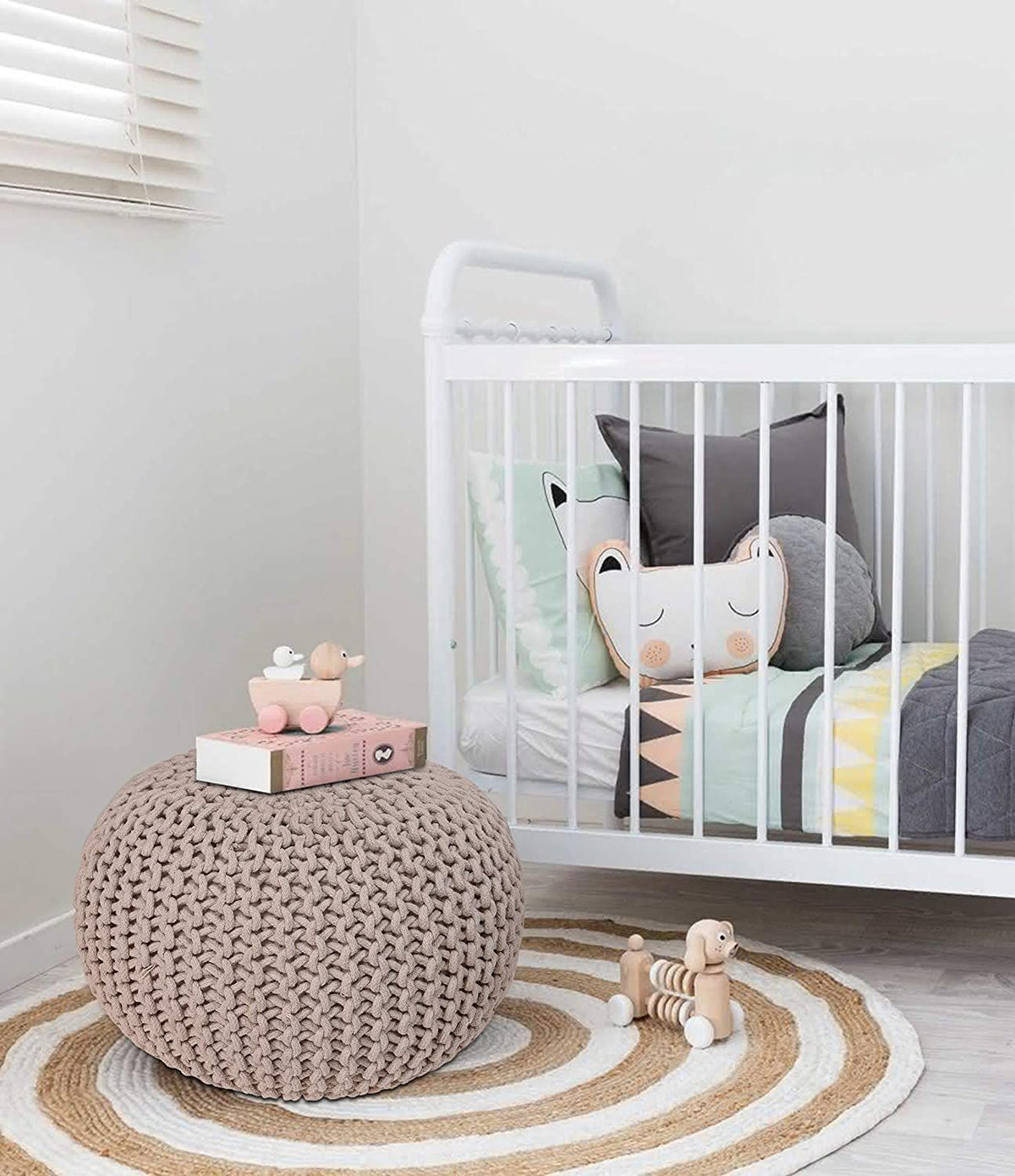 AIESY®  Beautiful Reversible Geometric Pattern Jute Ideal Rug