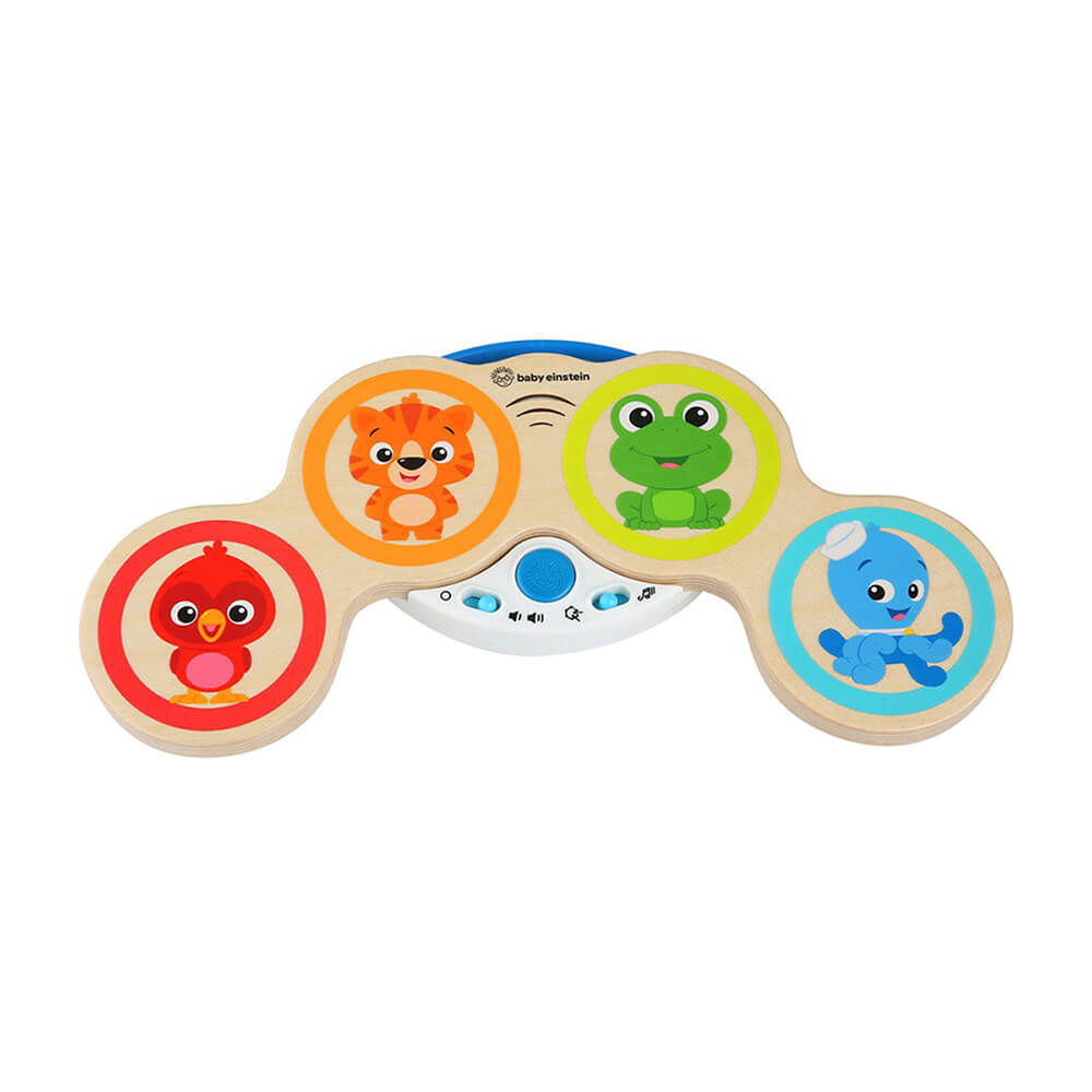 Baby Einstein Hape Magic Touch Drums Wooden Musical Toy, 6 Months+