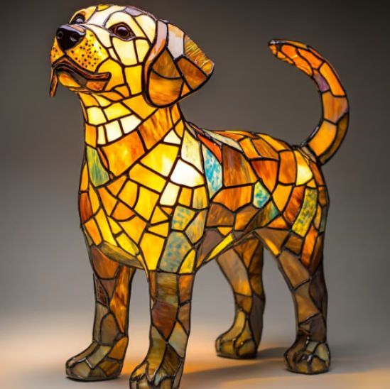 Colorful Corgi LED Table Lamp USB Dog Night Light
