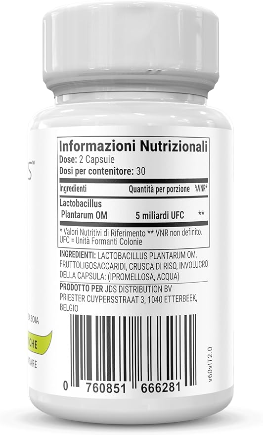 P3-OM – Bio-Culture for Women and Men - Patented Single Strain - Doctor-Formulated - No Refrigeration Needed (60 Capsules)
