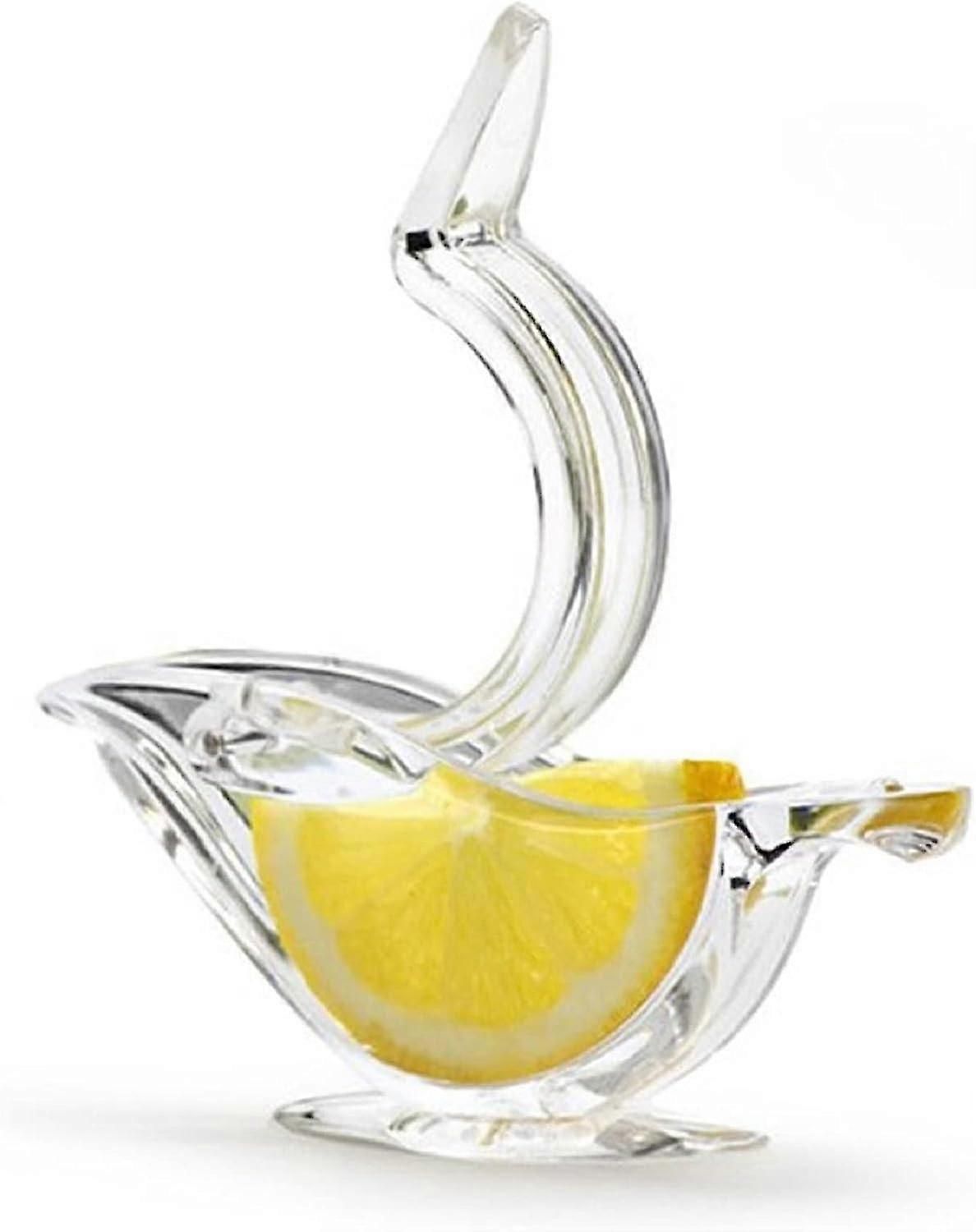 Manual Lemon Squeezer, Bird Lemon Juicer Ergonomic Design, Portable Acrylic Manual Lemon Slice Squeezer