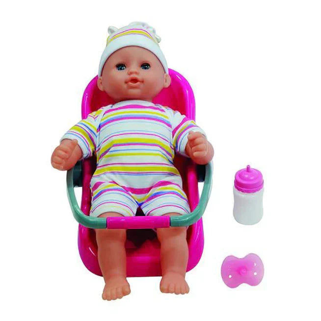 Baby Travel Set - 30cm (12") soft bodied doll- 16 real baby sounds