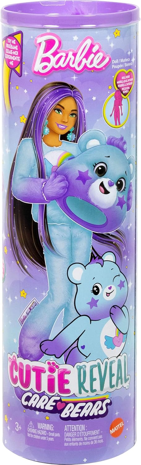 Barbie Cutie Reveal Care Bears Series 2 Dream Bright Bear Doll Playset