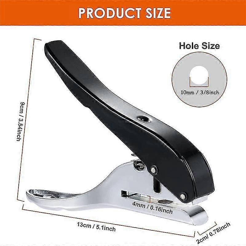 Hole Punch 3/8 Inch-10mm Single Hole Hole Punch, Heavy Duty Hole Punch Single