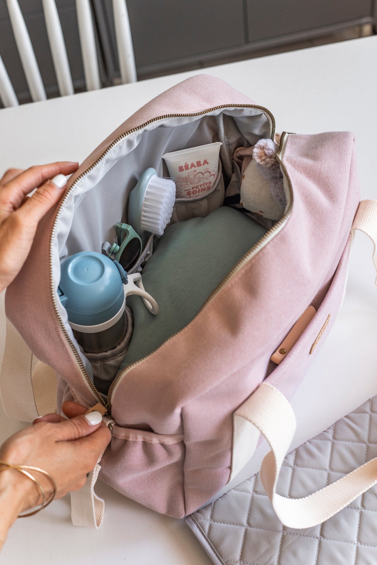 BÉABA Paris Changing Bag — Dusty Pink