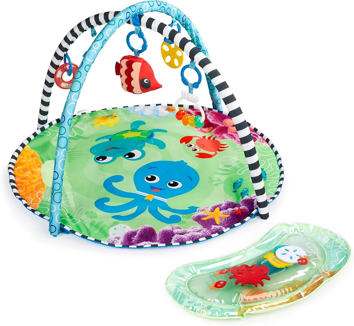 Baby Einstein Sea Floor Explorers 2-in-1 Water Mat Play Gym,  Ages Newborn and Up