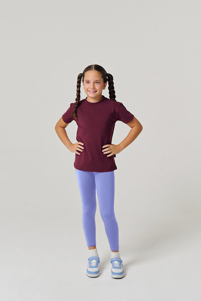 Regular Fit Kids Legging - Maroon
