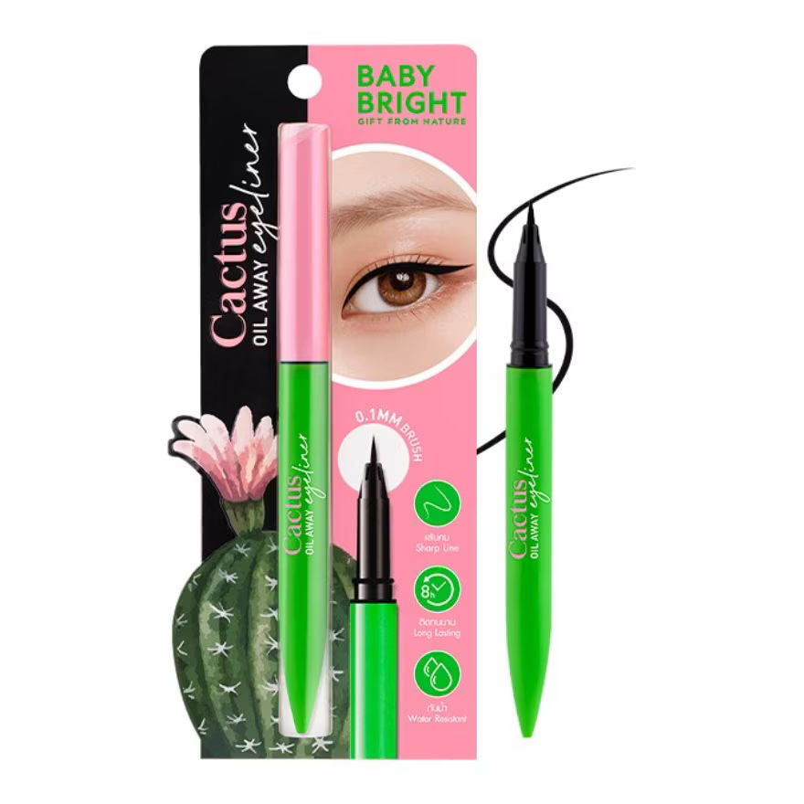 Cactus Oil Away Eyeliner 0.6g Baby Bright (M)