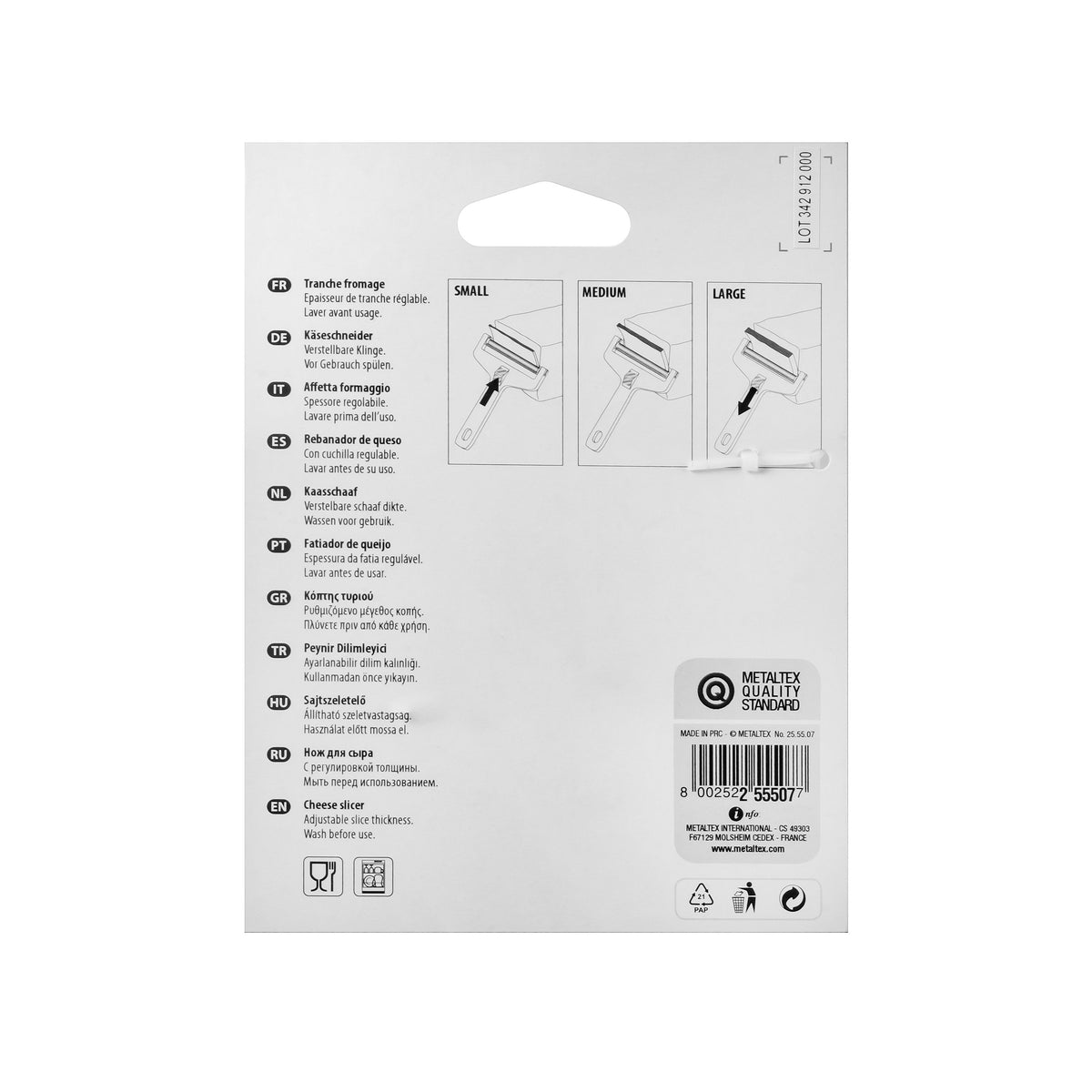 Metaltex Racelette Cheese Slicer