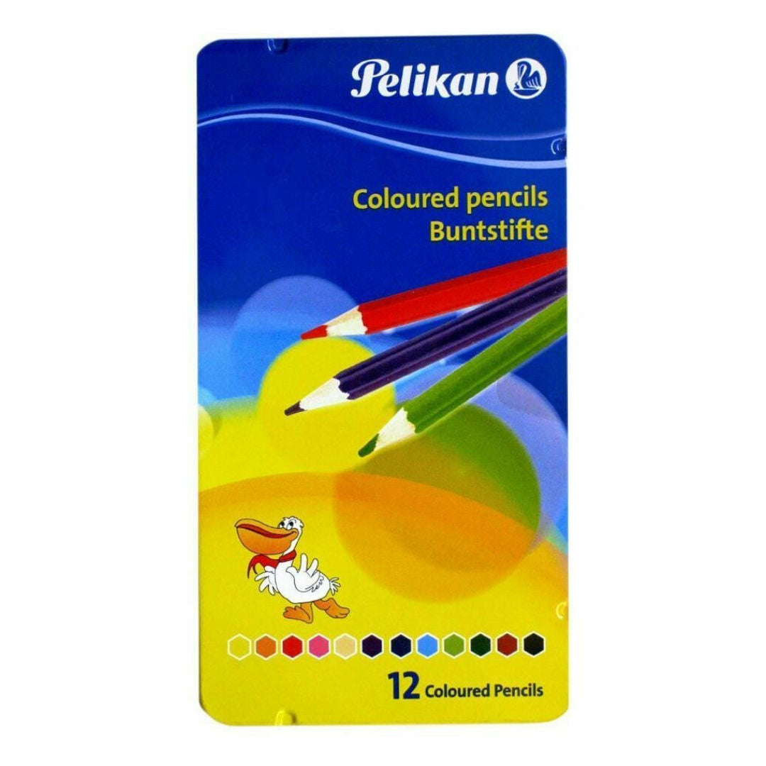 Pelikan Colour Pencil Set,12 Colours Metal Box, 724047