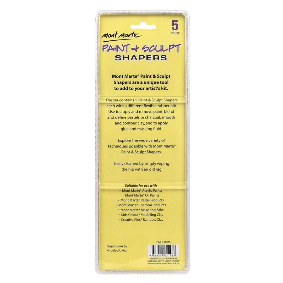Mont Marte, Paint & Sculpt Shapers Signature, 5-Pieces, BMHS0005