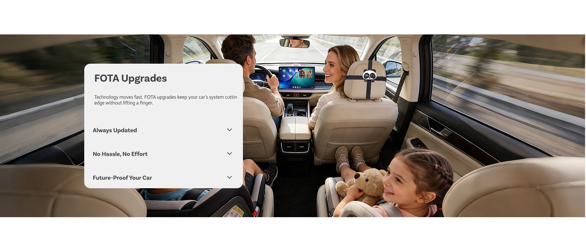 Cabin Care 2-in-1 Car Baby Monitor Camera & Wireless CarPlay Adapter,  Rear View Infant Safety Camera with Night Vision