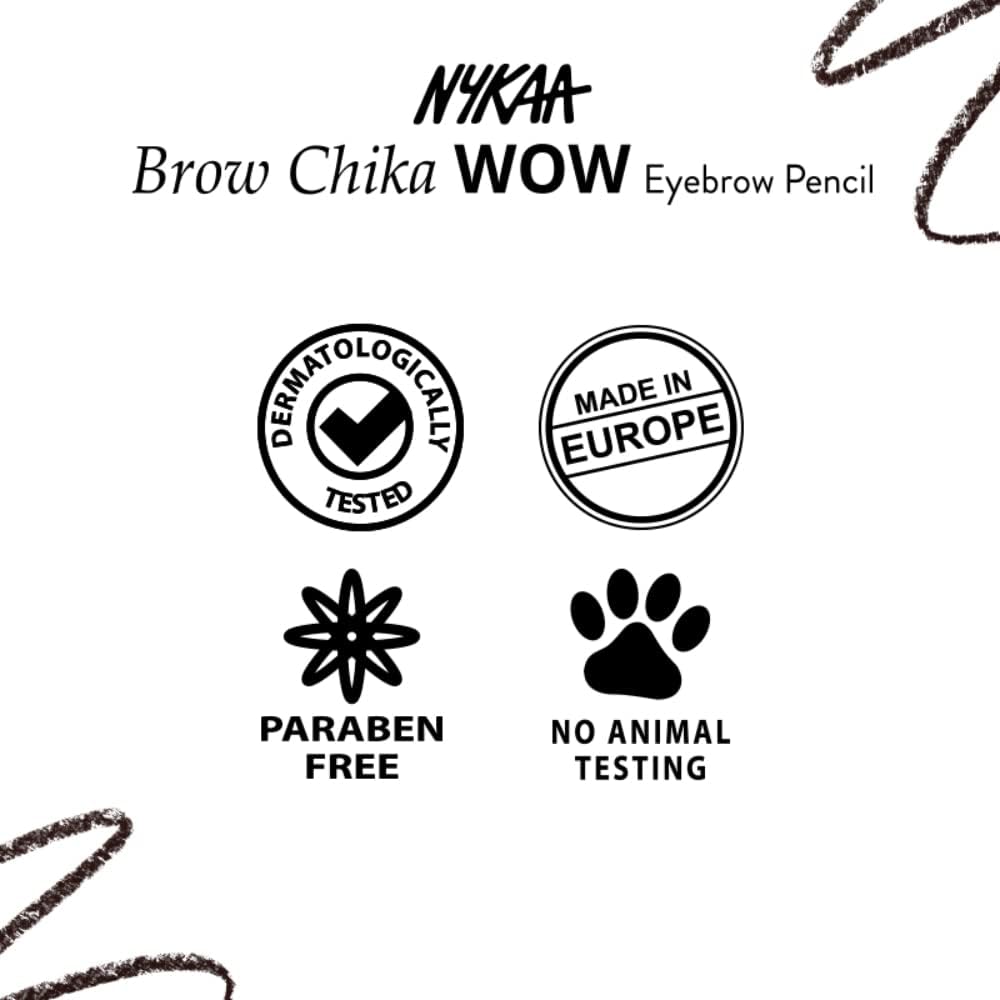 NYKAA Brow Chika Wow Eyebrow Pencil Coven Cocoa 01