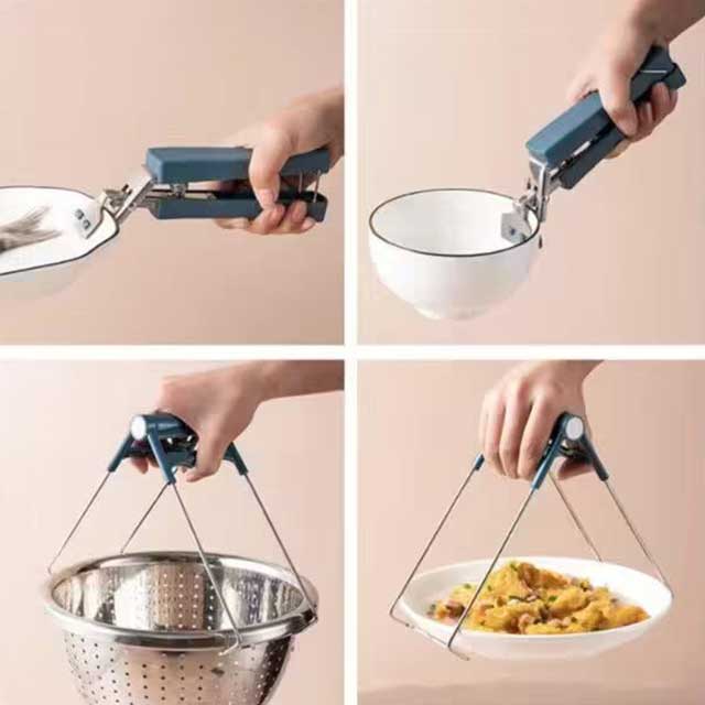 Three Sets of Anti-Hot Clip Tray Remover - Heat-Resistant Kitchen Tool for Safe Tray Handling