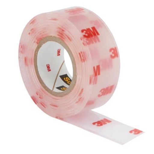 Scotch-FIX™ Transparent Double-Sided Mounting Tape 19mm x 5m Clear Heavy Duty Adhesive Tape