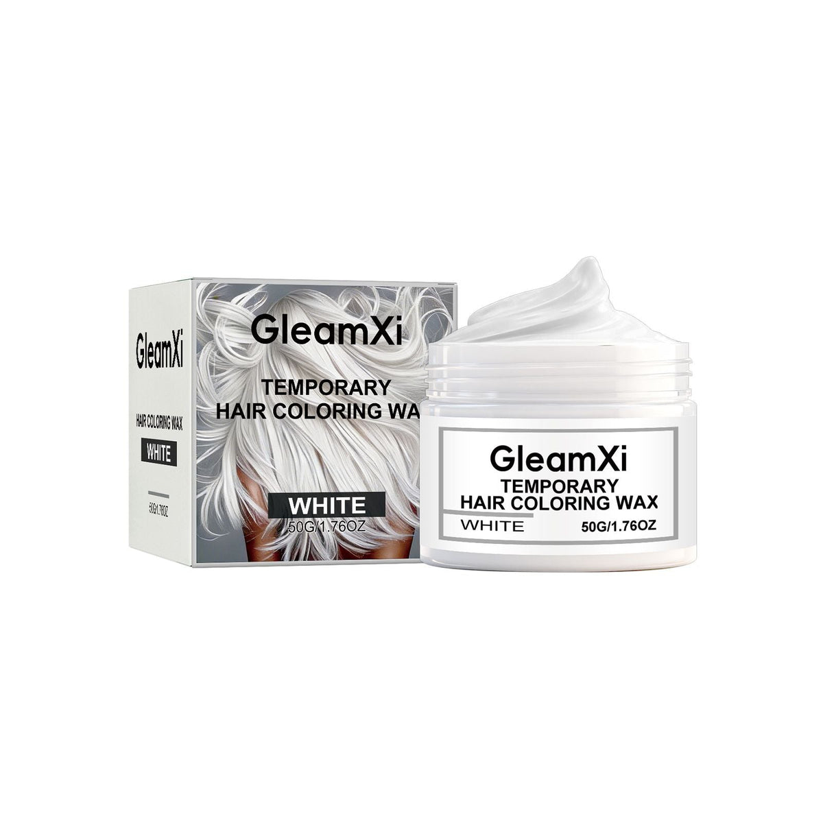 Temporary White Hair Color Wax Washable Styling 50g