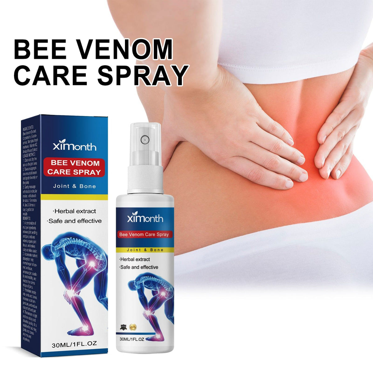 Bee Venom Joint Care Spray, Fast Relief for Pain, Swelling, Inflammation ,30ml