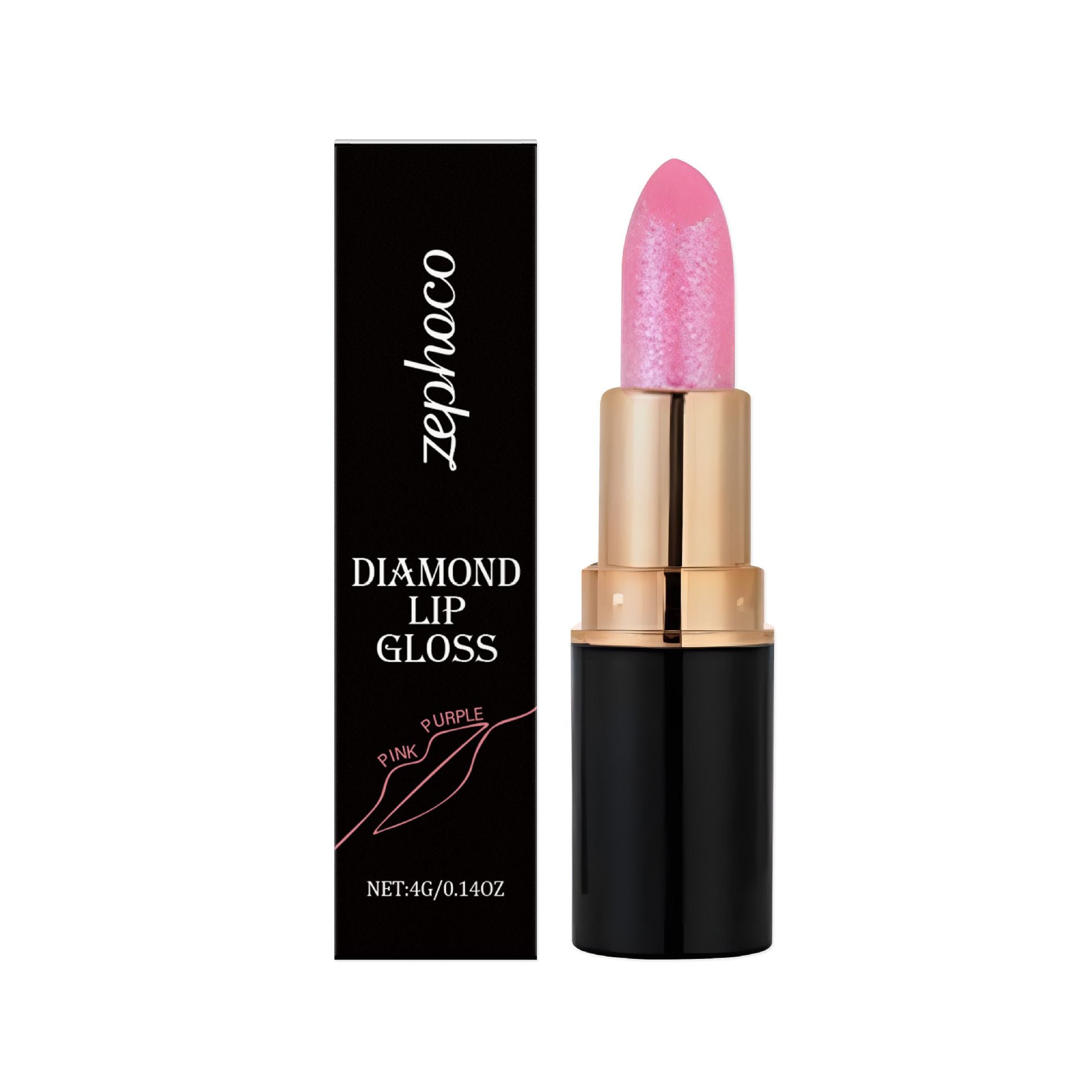Diamond Glitter Lip Gloss with Shimmer and Glossy Finish