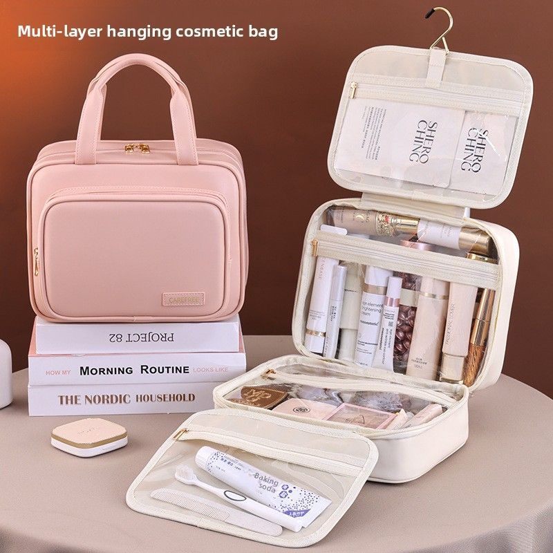 Large PU Travel Cosmetic Organizer