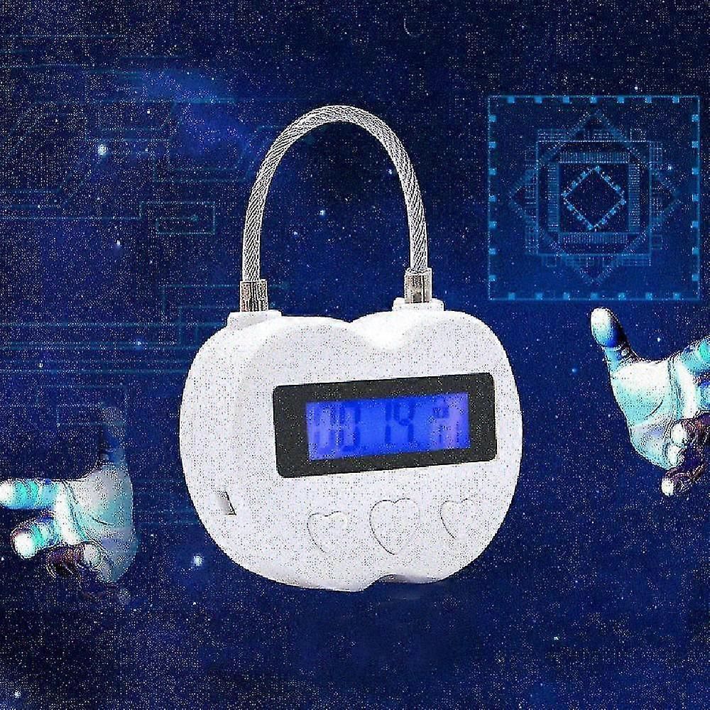 Smart Time Lock Lcd Display Time Lock Multifunction Electronic Timer,waterproof Usb Rechargeable Temporary Timer Padlock zxin