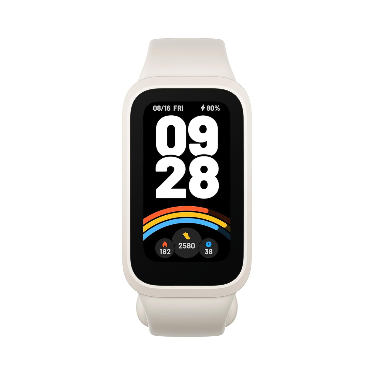 Xiaomi Smart Band 9 Active Fitness Tracker, Beige White, 1.47" Display, 50 Sports Modes & 18-Day Battery Life