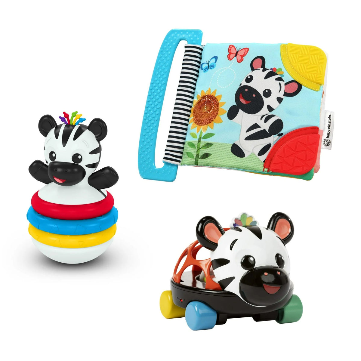 Baby Einstein Zen the Zebra 3-Piece Holiday Gift Set, 3 Months+