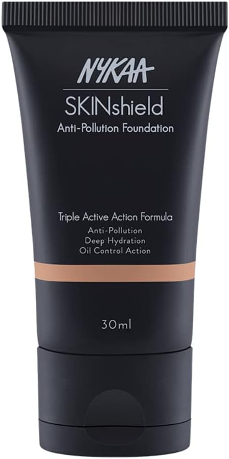 Nykaa SkinShield AntiPollution Matte Foundation Golden Hour 10