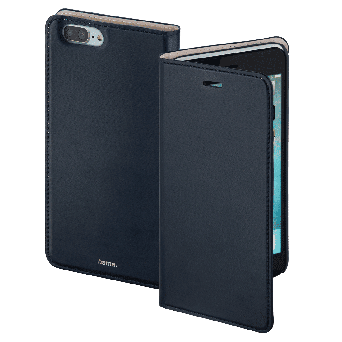 HAMA 177826 "Slim" Booklet Case for Apple iPhone 7 Plus/8 Plus, navy
